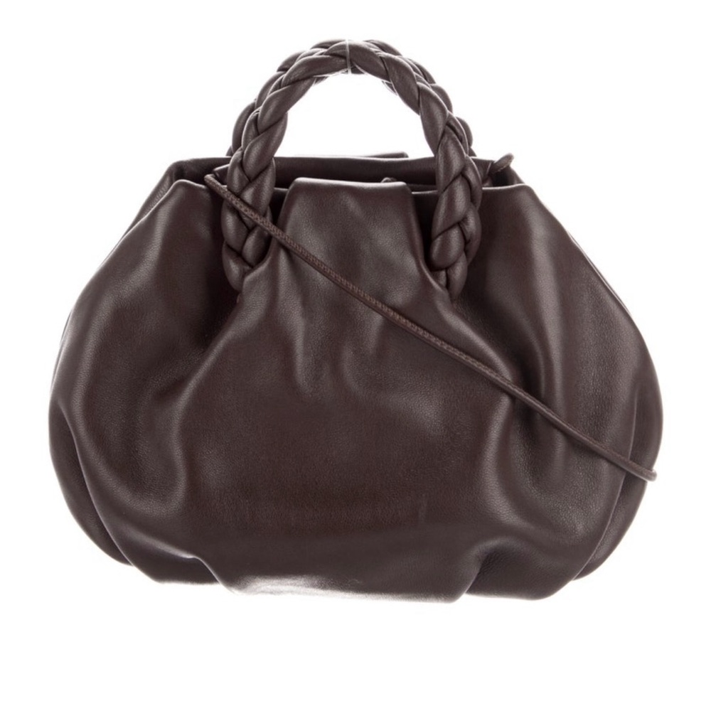 Hereu Bombon Plaited-handle Leather Handbag